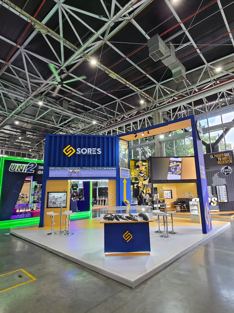 Trade show exhibition stand in Colombia